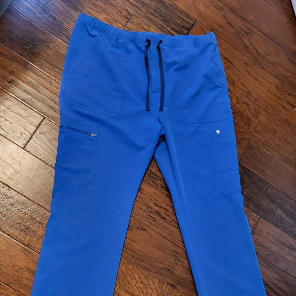 Figs Scrub Pants Blue Technical Collection TM3001 Mens XXL Pockets
